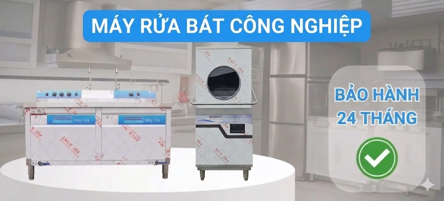 Banner máy rửa bát sóng công nghiệp